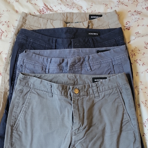 Bonobos Men's Chino Pants in Neutral Tones - Picture 1 of 5